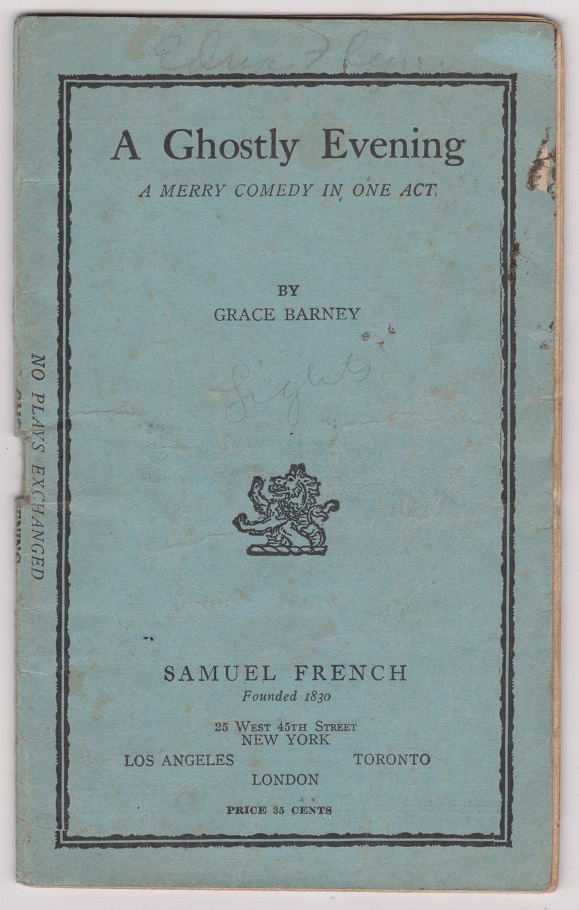 Image for A Ghostly Evening: A Merry Comedy in One Act