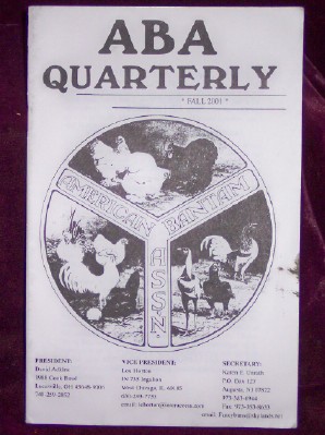 Image for ABA Quarterly, Fall 2001