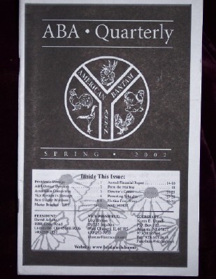 Image for ABA Quarterly, Spring 2002