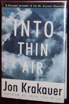 Image for Into Thin Air: A personal account of the Mt. Everest Disaster