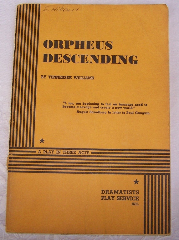 Orpheus Descending Image for Orpheus Descending